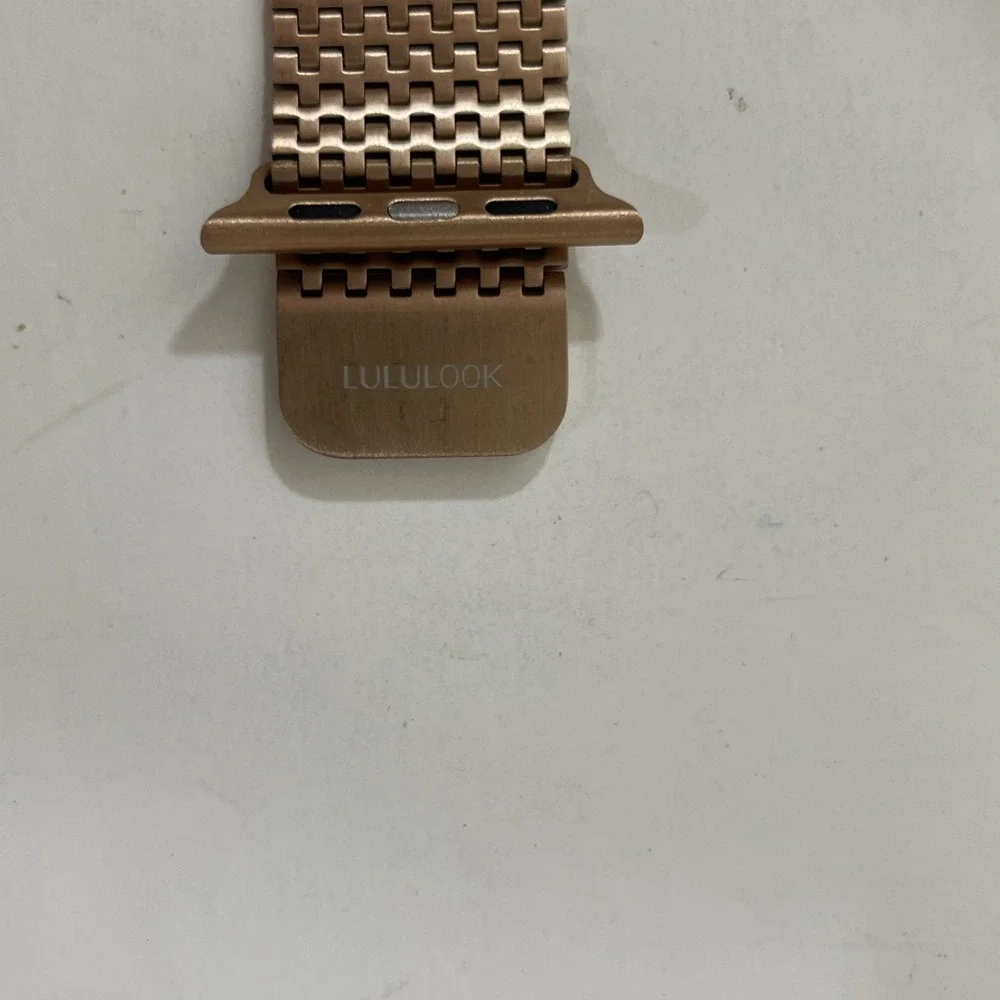 LULULOOK Magnetic Stainless Steel For Apple Watch 42mm‎ Rose Gold New Open Box.